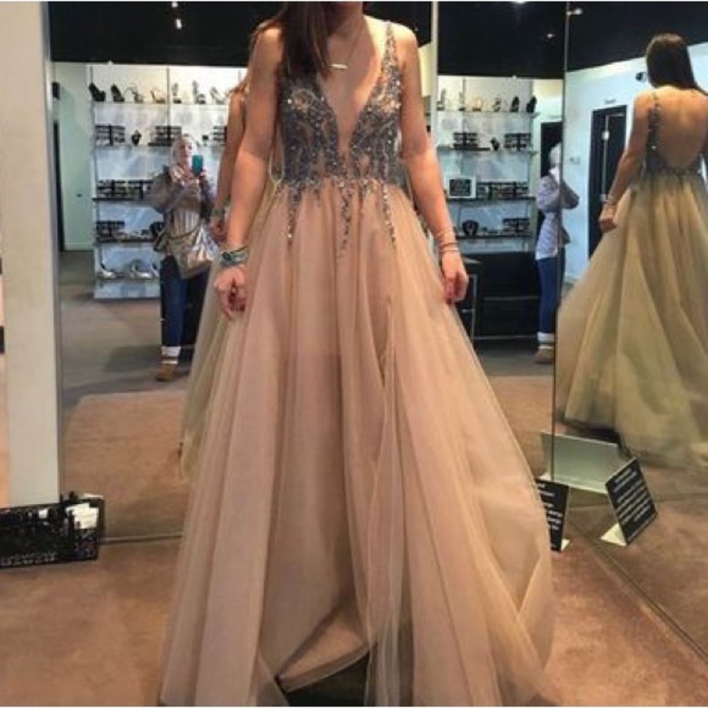 Zoey Grey Prom Dress